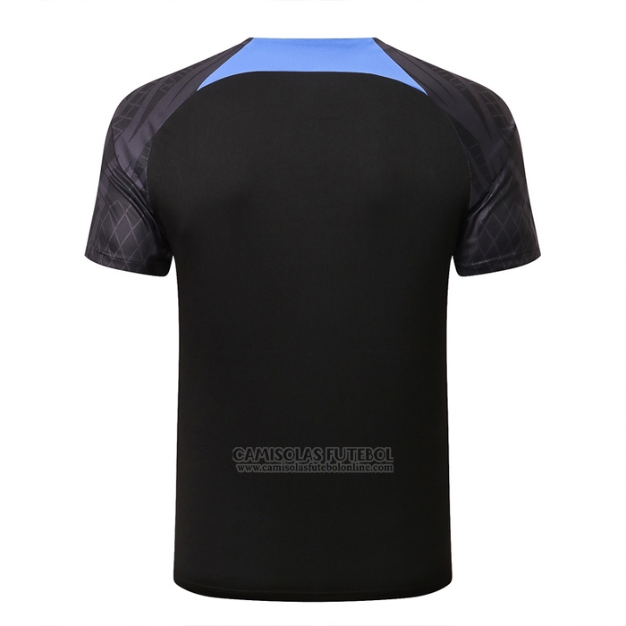 Camisola de Treinamento Paris Saint-Germain Jordan 2022-2023 Preto Y Azul